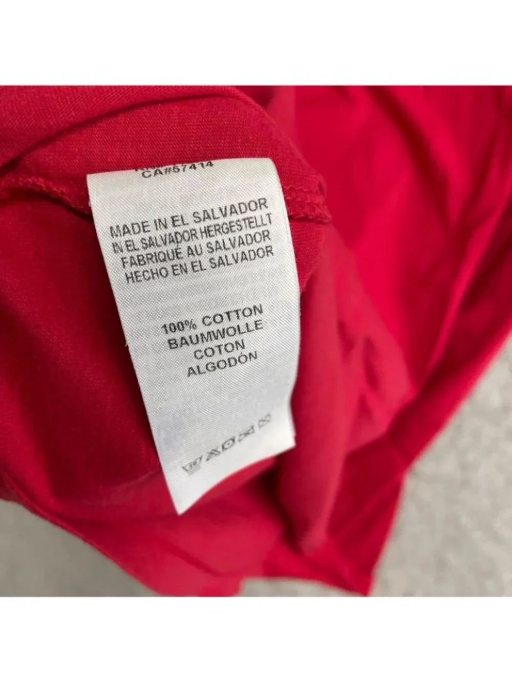 True Religion Men's XL Red V-Neck T-Shirt 100% Cotton Casual Tee P0217